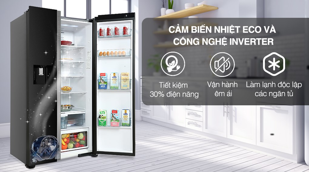 [Trả góp 0%]Tủ lạnh Hitachi Inverter 573 lít R-SX800GPGV0(GBK) (Giá áp dụng giao tại HN, HCM& các tỉnh liên hệ shop)