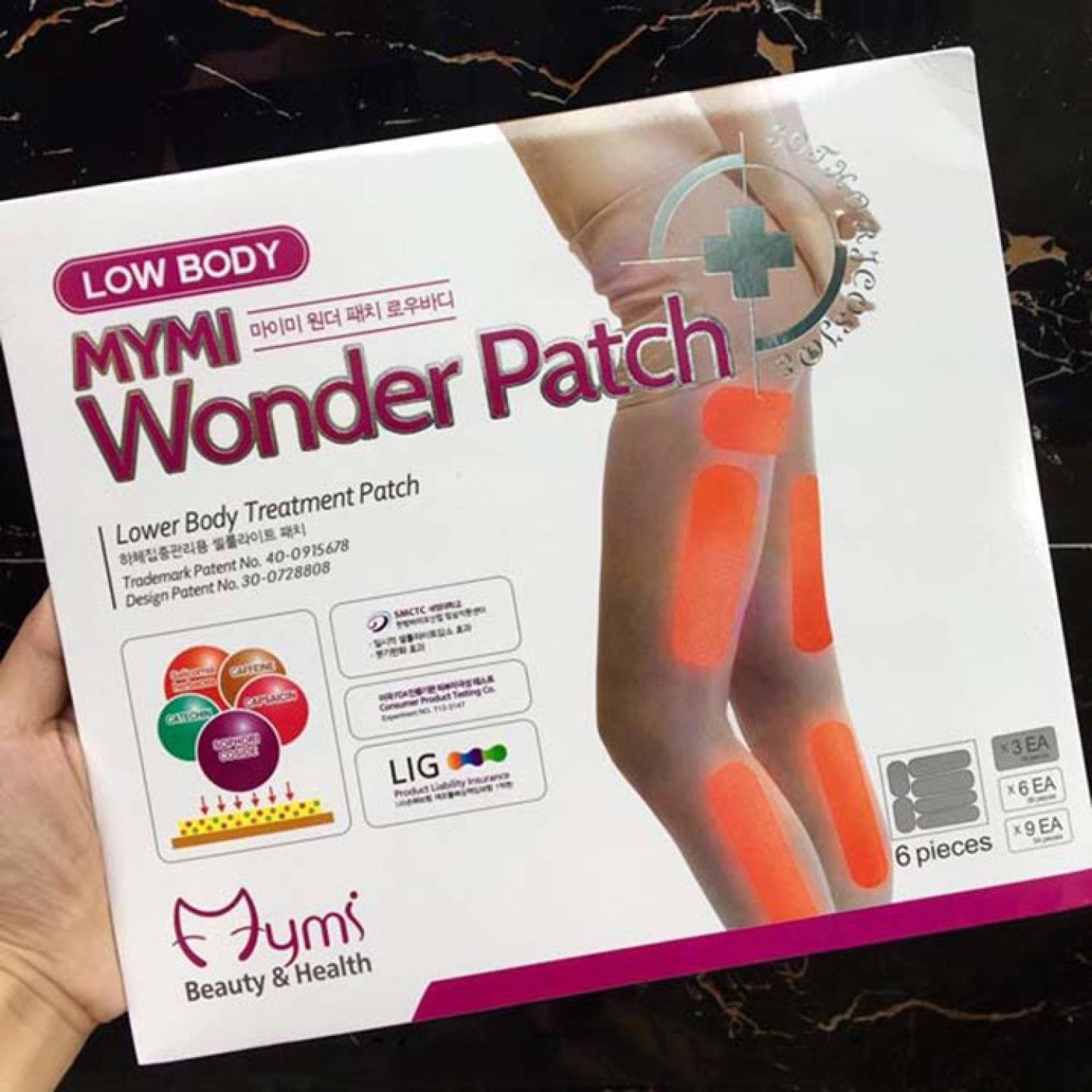Miếng dán thon đùi mymi wonder patch low body (18 miếng)