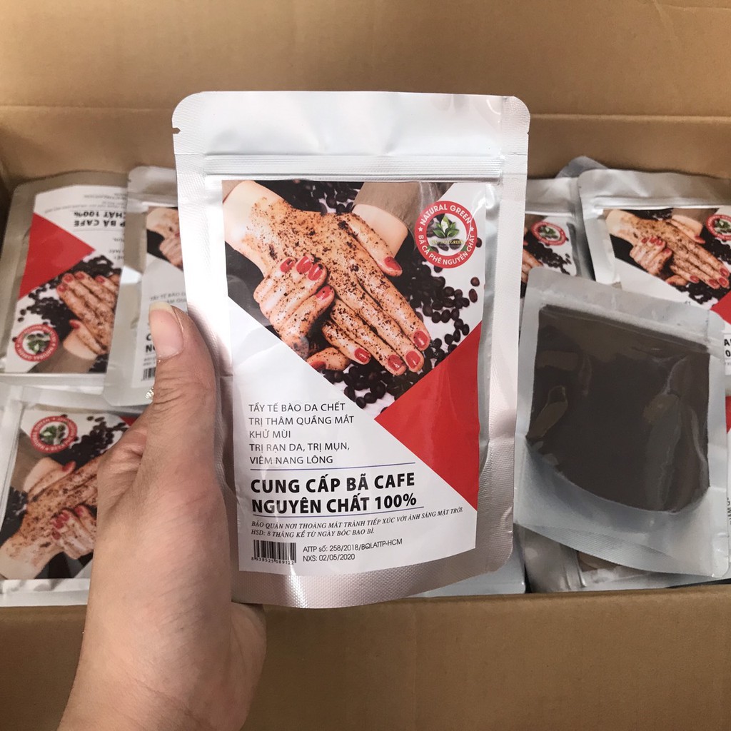 1 Kg Bã cà phê Khô (bã cafe ) cực thơm đắp mặt và body .