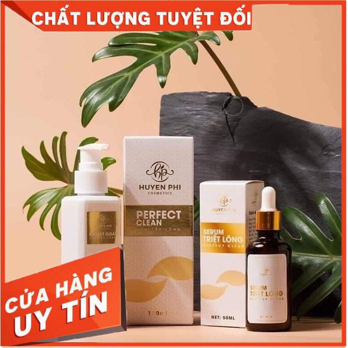 (Combo 2 Chai) Kem Tẩy Lông Huyền Phi 120ml Kèm Serum Triệt Lông 20ml Sạch Sâu , Sáng Da , Triệt Lông , Thu Nhỏ Lỗ Chân Lông