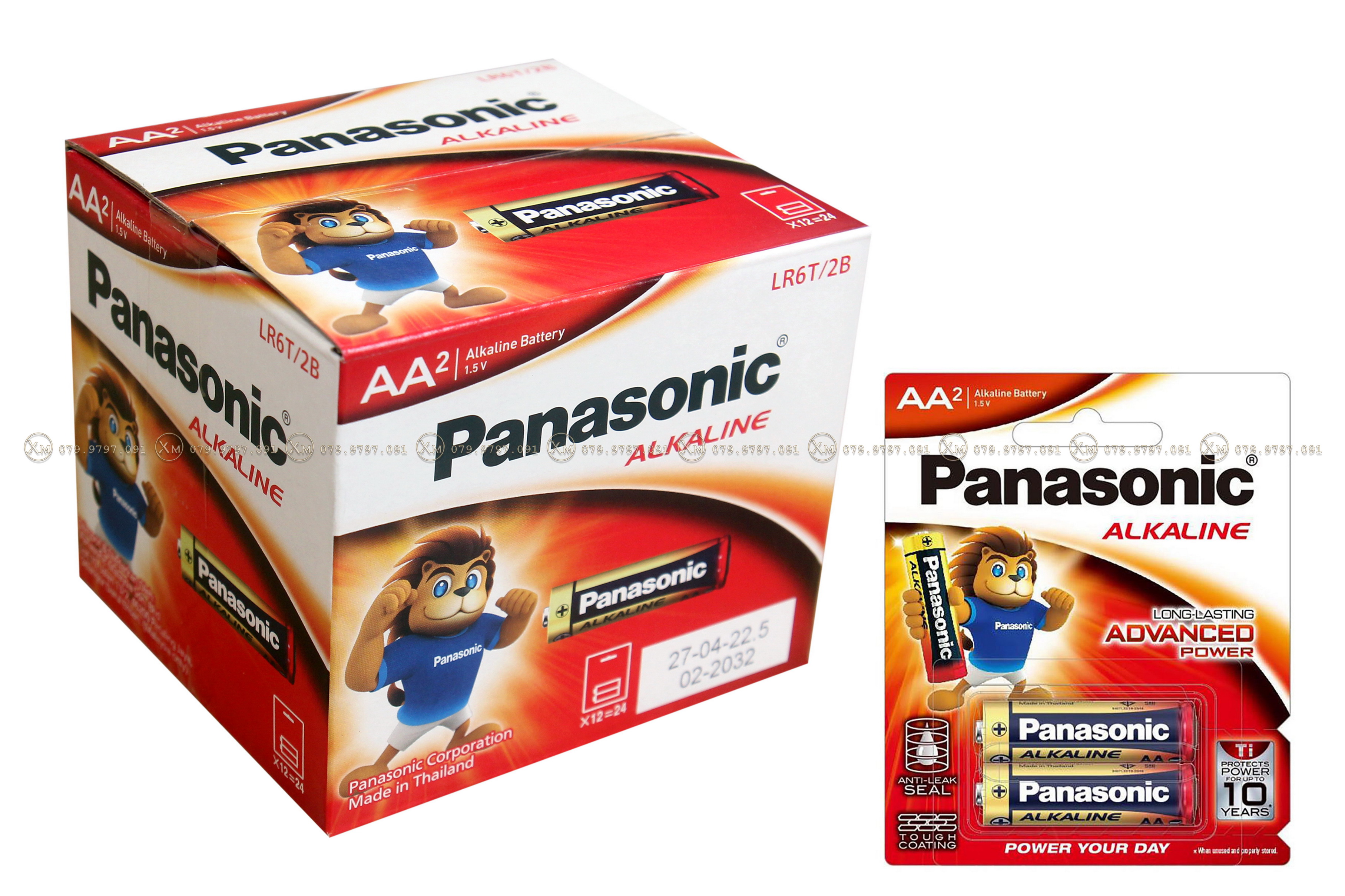 Hộp 12 cặp pin Panasonic Alkaline AA