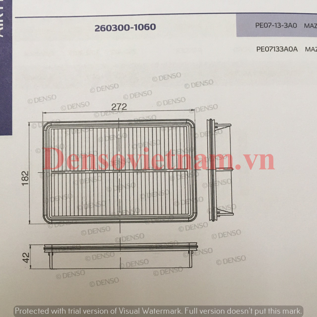Filter air conditioning, Air Cleaner Filter for Mazda CX8