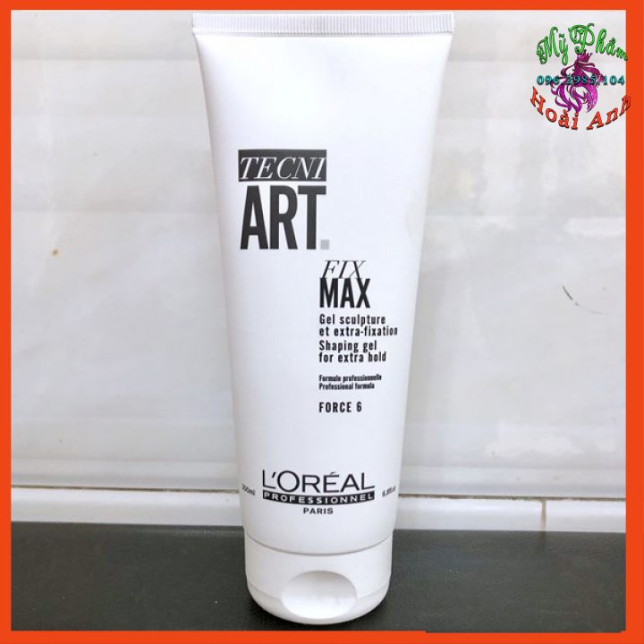 [LOREAL CHÍNH HÃNG] GEL ĐỊNH HÌNH SIÊU CỨNG L'OREAL TECNI ART FIX MAX FORCE 6 EXTRA HOLD 200ML