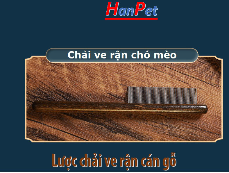 Lược ve rận chó mèo 2 loại chải lông chó