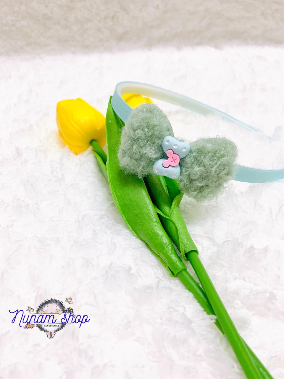 [XẢ HÀNG] CÀI TÓC NƠ LÔNG CỪU PHONG CÁCH TIỂU THƯ CHO BÉ CƯNG SIÊU YÊU - NUNAM SHOP