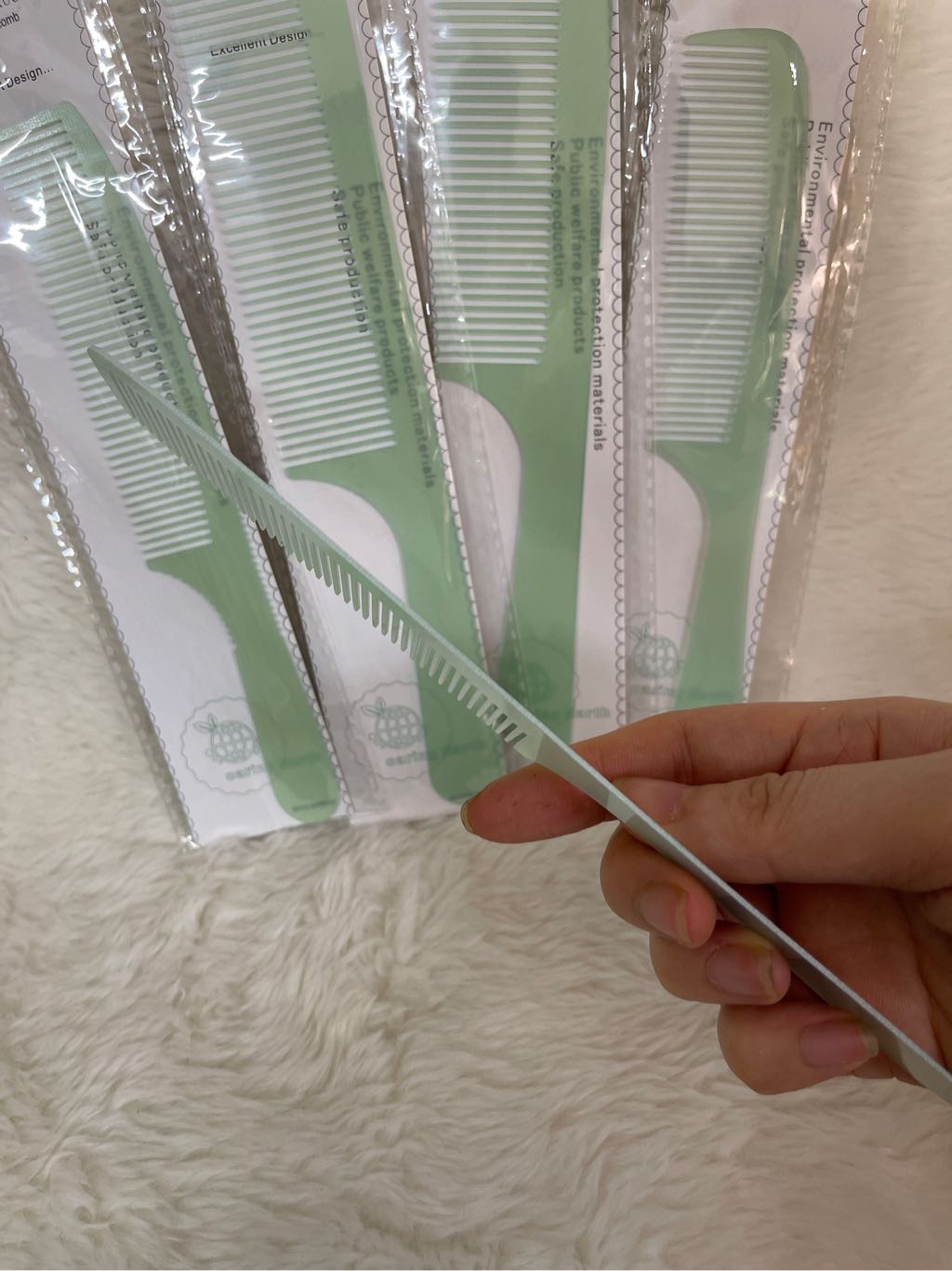 Lược nhựa siêu mỏng cắt tóc nam Kamm