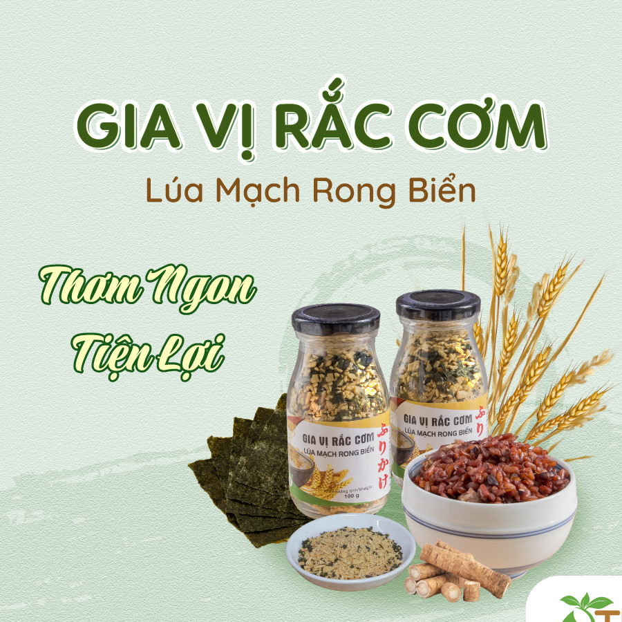 Gia vị rắc cơm lúa mạch rong biển (100gr)