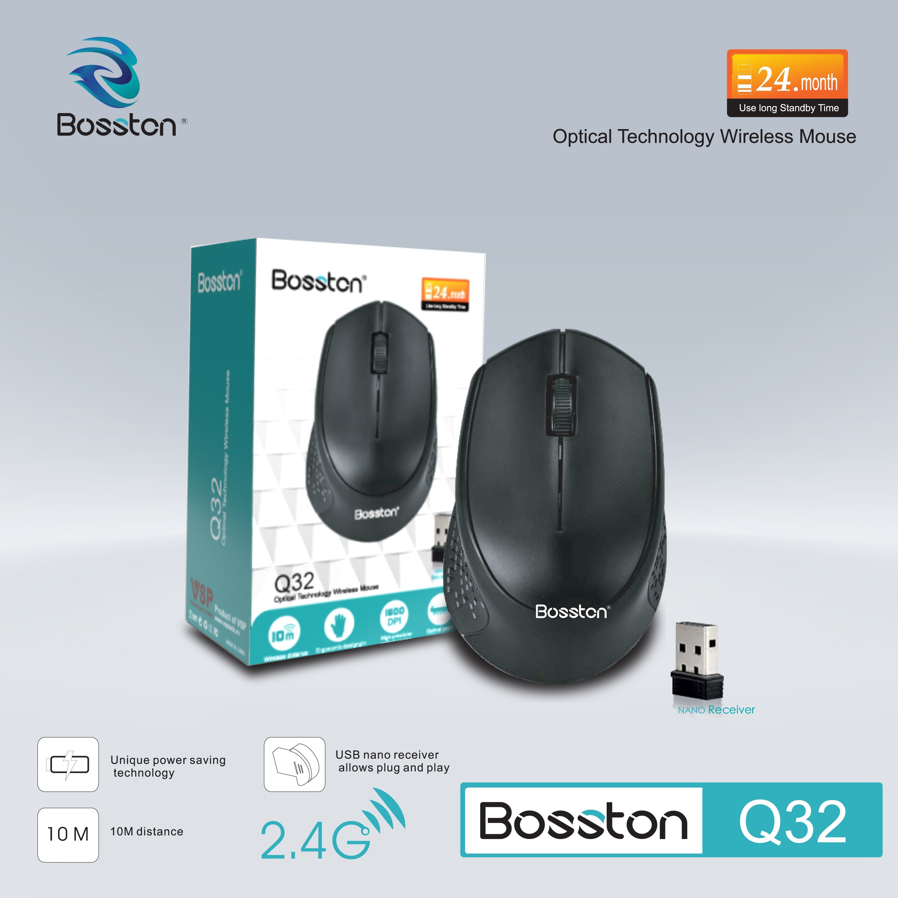 Chuột Không Dây Bosston Q32