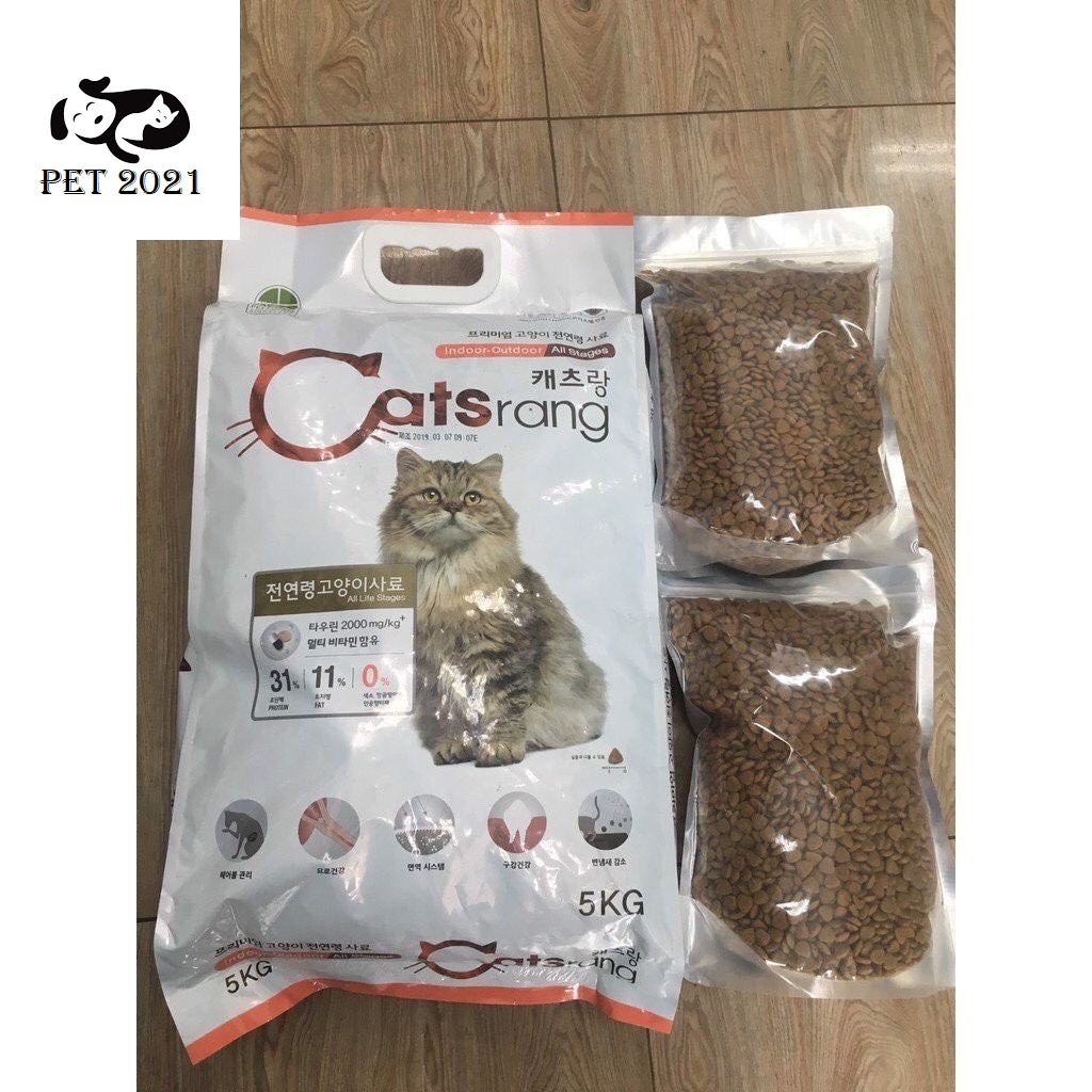 Thức Ăn Hạt Khô Catsrang Cho Mèo - Thức Ăn Cho Mèo ( Túi 1kg )