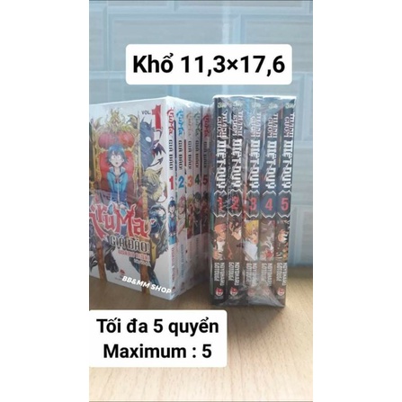 100c Bọc truyện tranh, sách, light novel 18×30cm