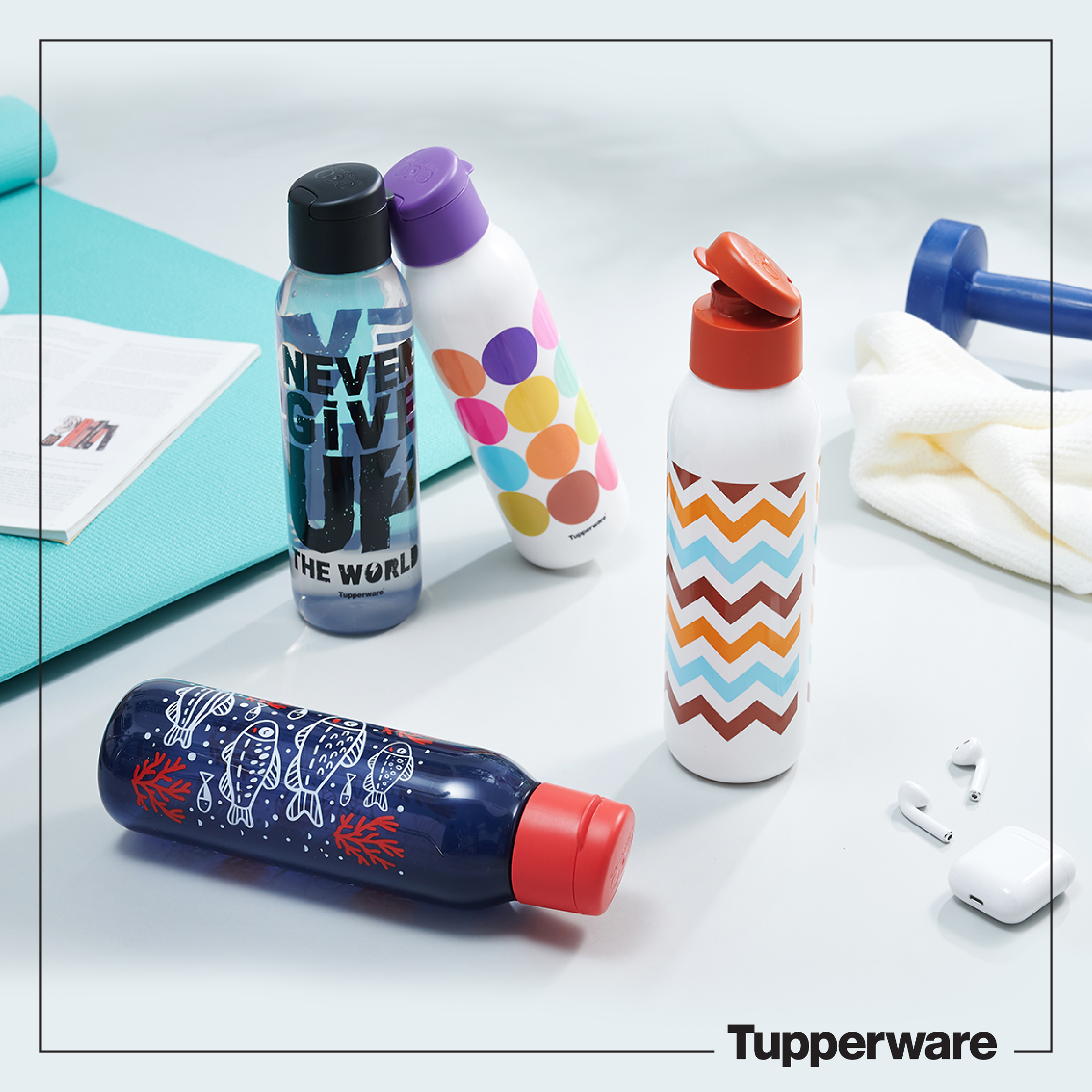 Bình nước Tupperware Eco Fancy 750ml