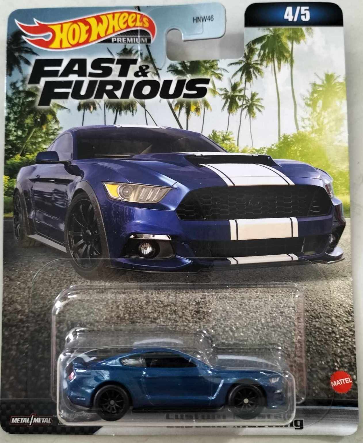 Xe mô hình Hot Wheels 2023 fast & furious Custom Mustang