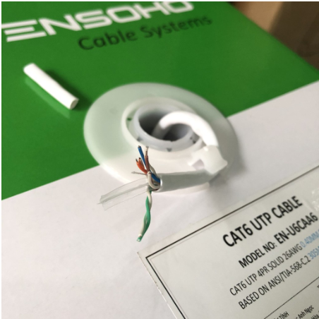 Cuộn Cáp Mạng Lan CAT6 UTP ENSOHO 305 Mét, Model EN-U6CAA6