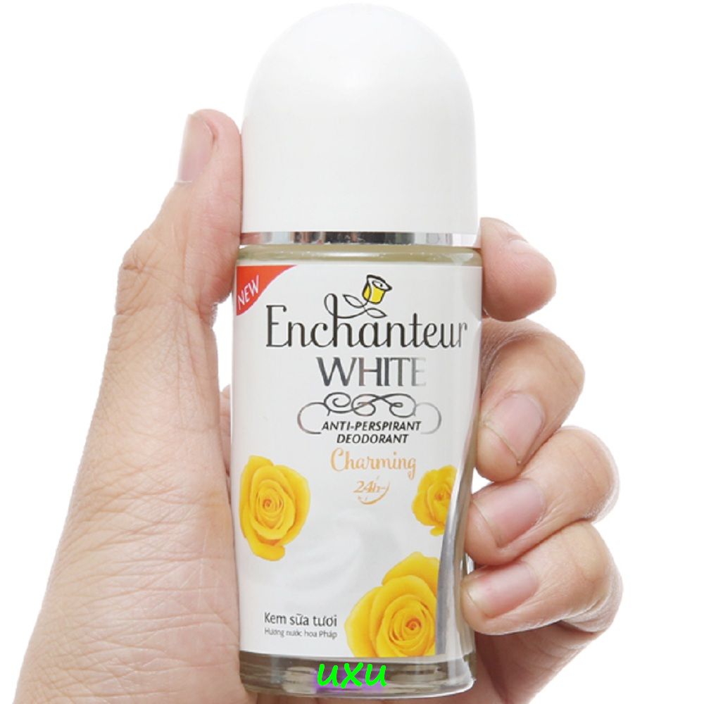 Lăn Khử Mùi 50ml White Charming Enchanteur.