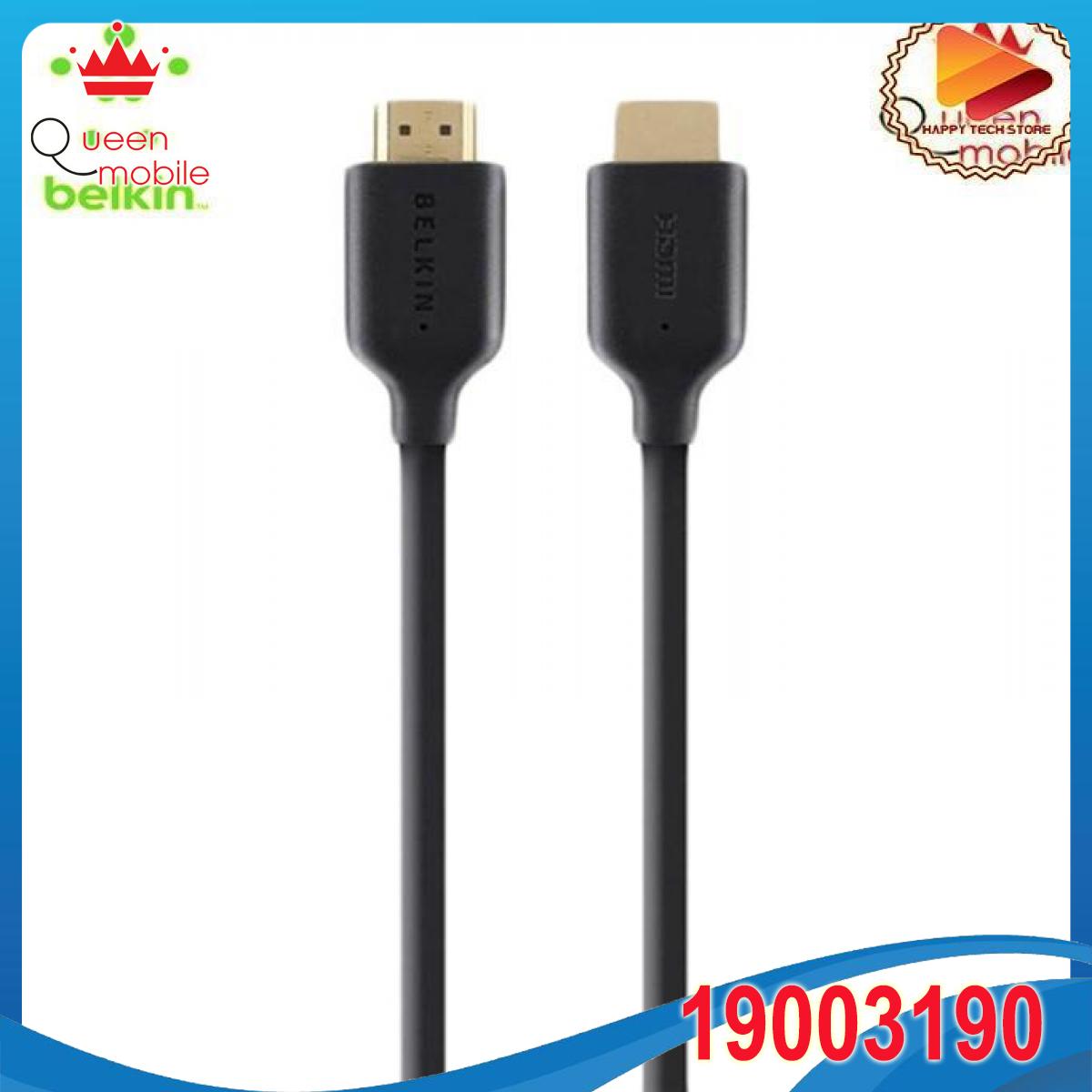 [HCM]Cáp HDMI siêu nét dài 5M nhập khẩu Mỹ Belkin HDMI to HDMI 5M Ethernet 4K full 3D gold plate connector - F3Y021qe5M