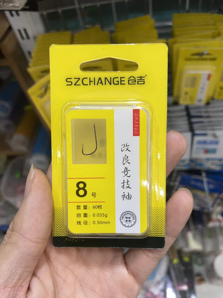 LƯỠI SZCHANGE KHÔNG NGHẠNH FORM RÔ PHI HỘP 60 LƯỠI ( LƯỠI CÂU RÔ PHI - LƯỠI ĐÁNH GAME - LƯỠI CÂU CÁ NHÁT )