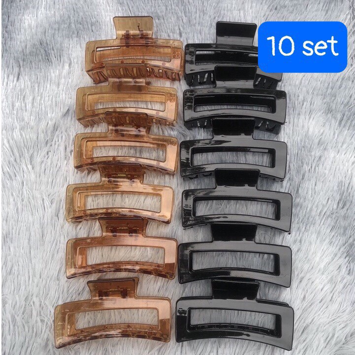Vỉ 12 kẹp tóc càng cua nhiều mẫu