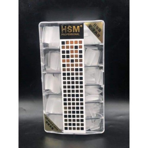 Hộp 500 móng up HSM (3 màu lựa chọn: Trắng Trong Nhám) - BUMSTORE