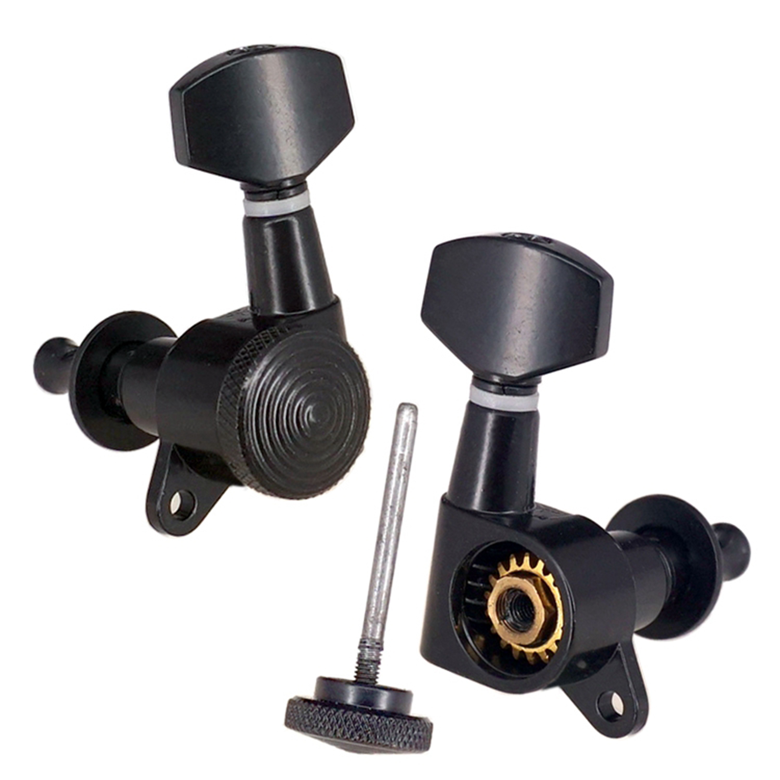 Bộ Điều Chỉnh Khóa Đàn Guitar Kowaku 6 Cái (6 Tay Phải)-Chuỗi Khóa Phím Điều Chỉnh Đầu Chốt Máy Thay Thế Cho Điện Hoặc Đàn Ghi-ta Acoustic-Đen