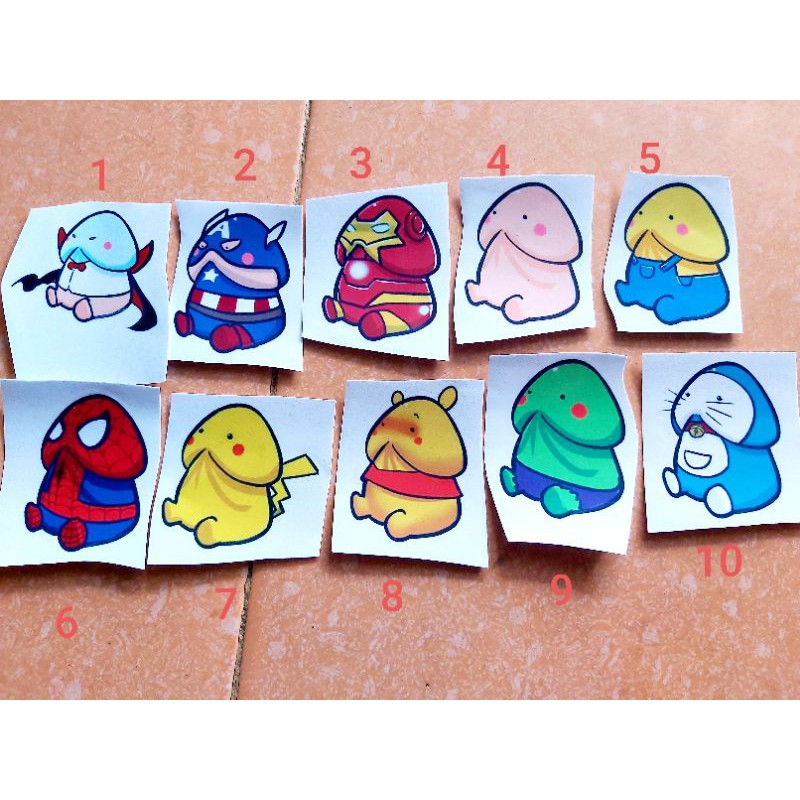 Combo 1 Tem Decal Sticker Con Ciu Cute Độc Lạ, Dán Xe, Nón, ĐT Giá Rẻ