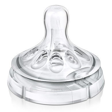 Vỉ 2 NÚM TY PHILIP AVENT BÌNH CỔ RỘNG ĐỦ SIZE (0-5)