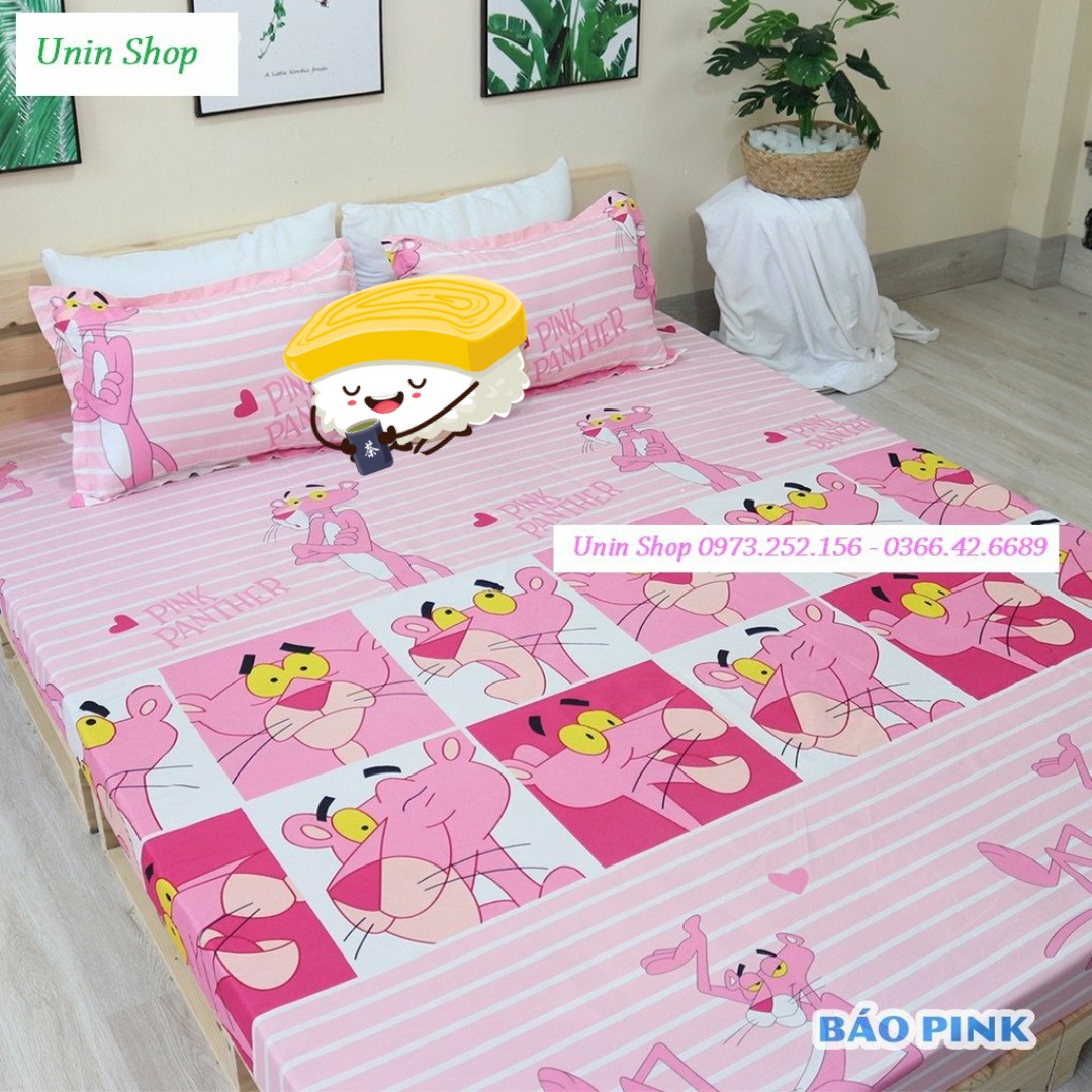 Combo 4 bộ ga gối (ga kèm 2 vỏ gối nằm) được chọn mẫu