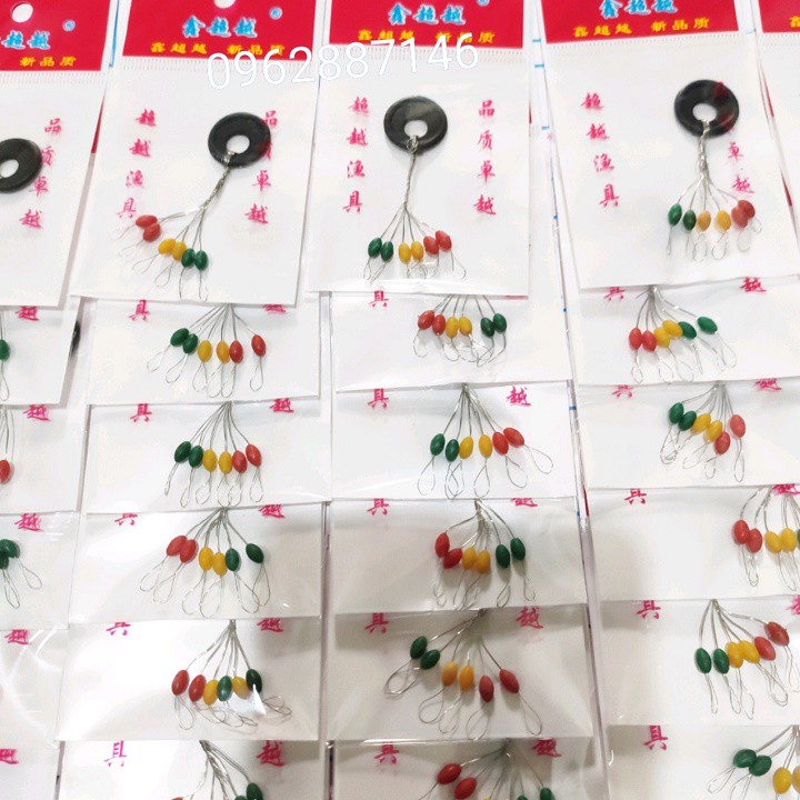 Hạt chặn phao câu cá vỉ hạt chặn cao cấp