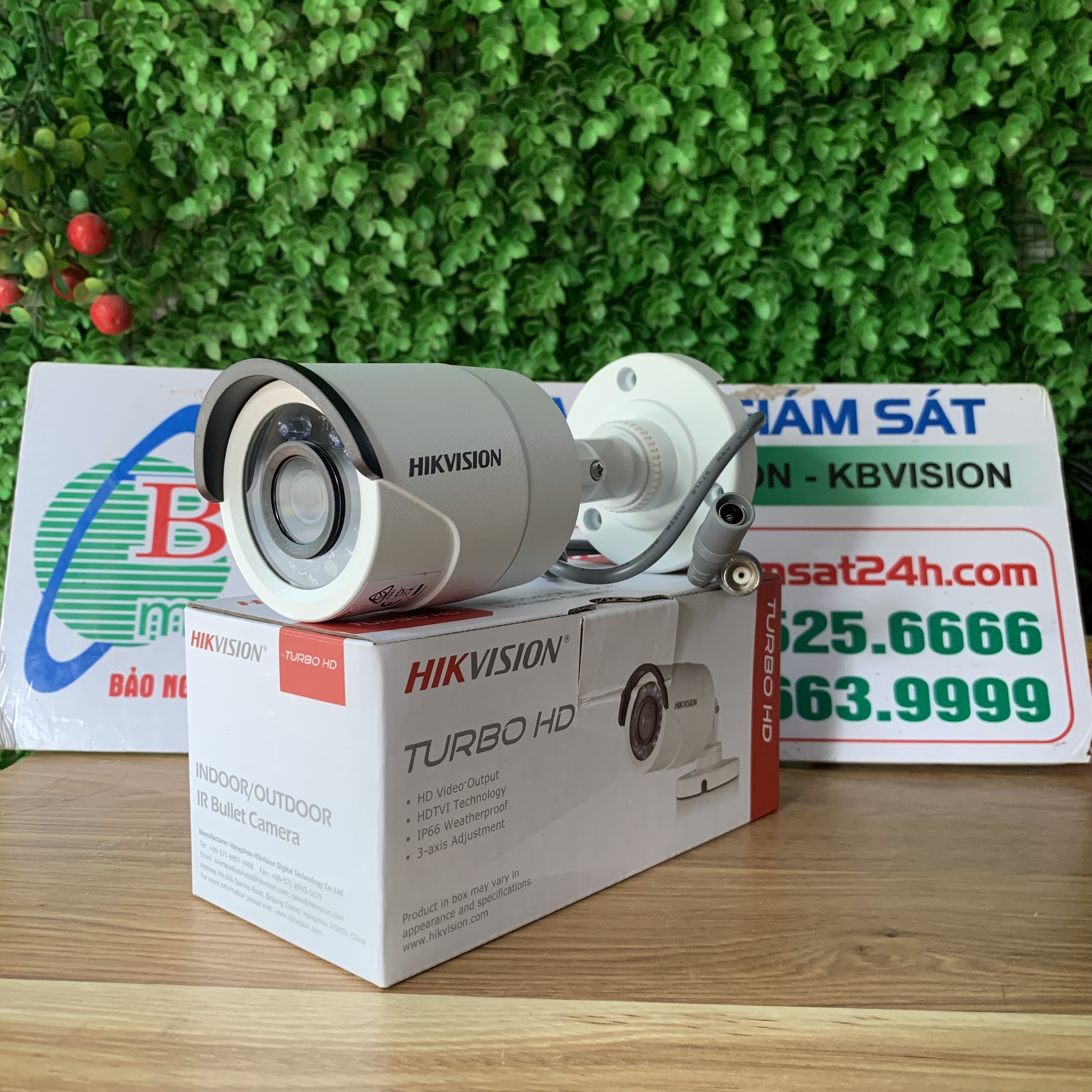 Camera HDTVI Hikvision DS 2CE 16DOT-IR vỏ sắt dạng thân
