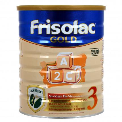 Bộ 2 sữa bột Frisolac Gold 3 1500g