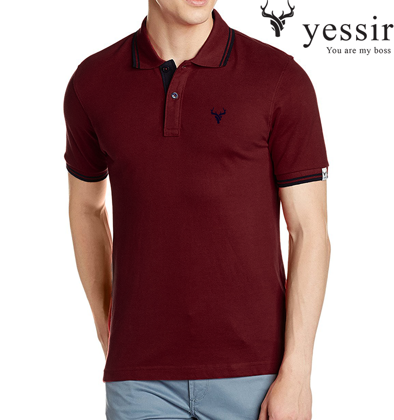 Áo Thun Nam phối viền cổ viền tay chất vải thun cotton 4 chiều mịn mát cực kỳ sang trọng lịch lãm_VIENZARA212