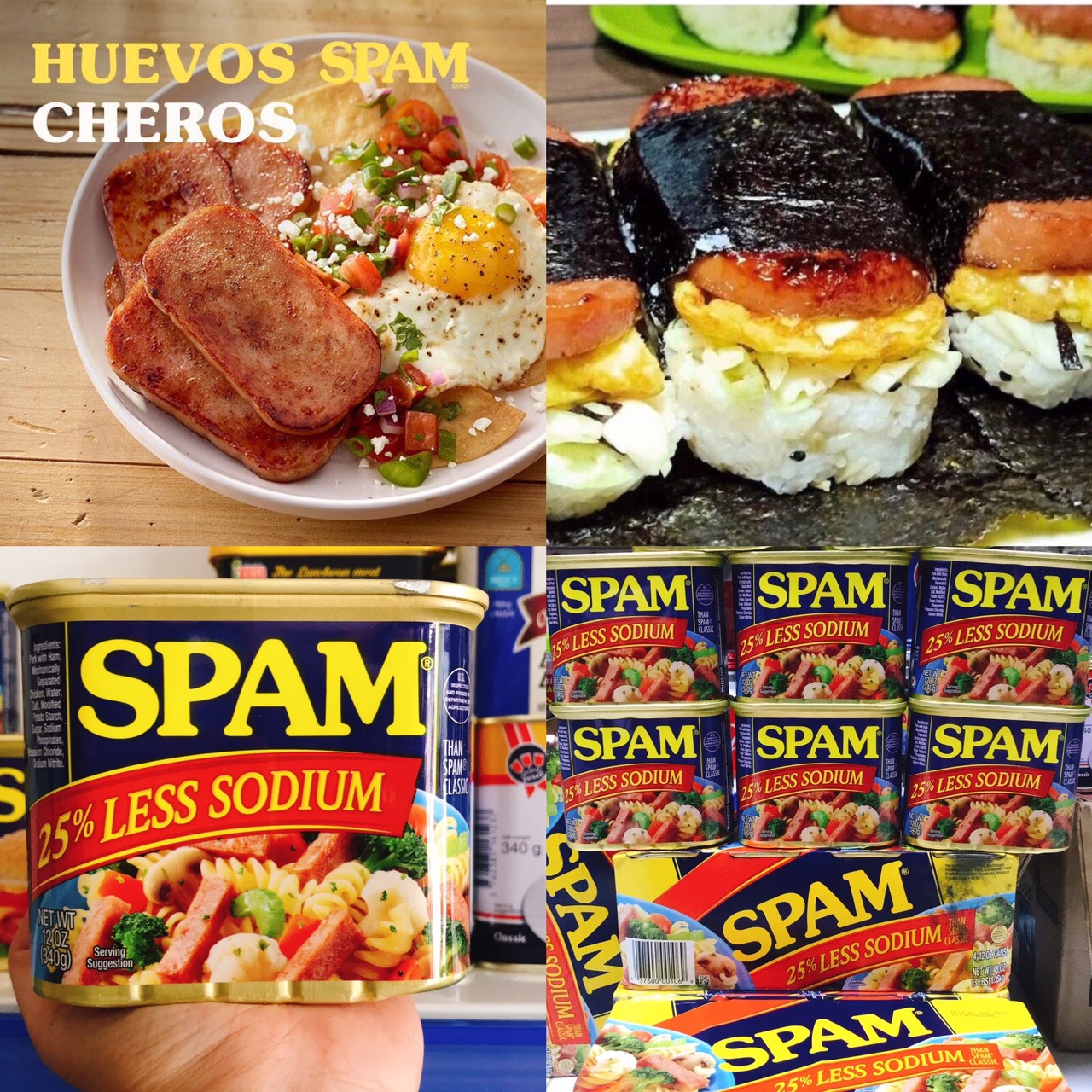 Thịt hộp Spam giảm mặn 340g