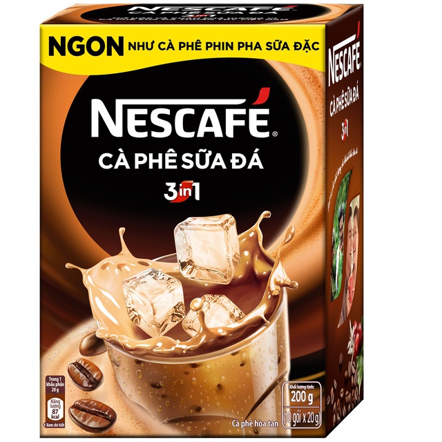 NESCAFE Café Việt Cà phê sữa đá (Hộp 10 gói x 20g)