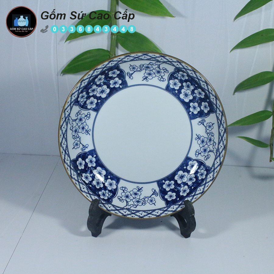 Bộ Bát Đĩa Bát Tràng [23 MÓN] - Bộ Bát Đĩa Cao Cấp [HOA ĐÀO]