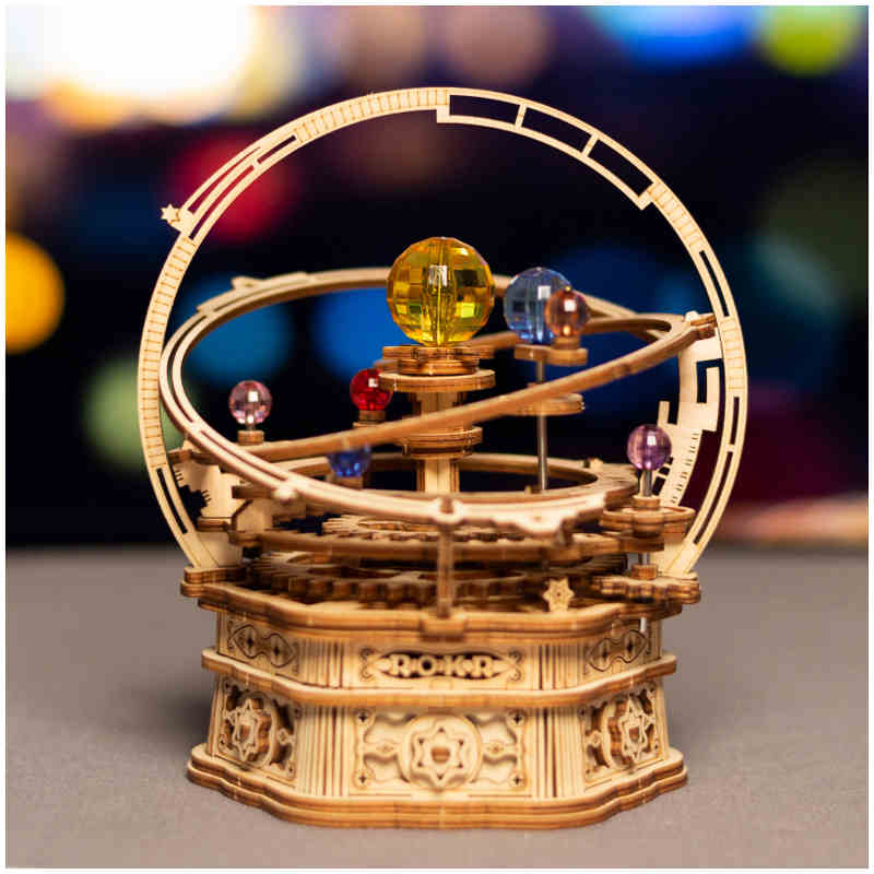 Mô hình Hộp nhạc Starry Night AMK51 Orrery Mechanical Music Box