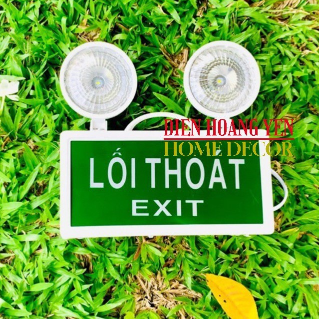 Đèn Sự Cố Khẩn Cấp Chiếu Sáng Kết Hợp Biển Chỉ Dẫn Thoát Nạn Exit