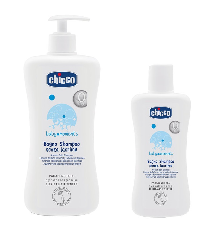 Sữa tắm gội Chicco chai 200ml và 500ml cho bé