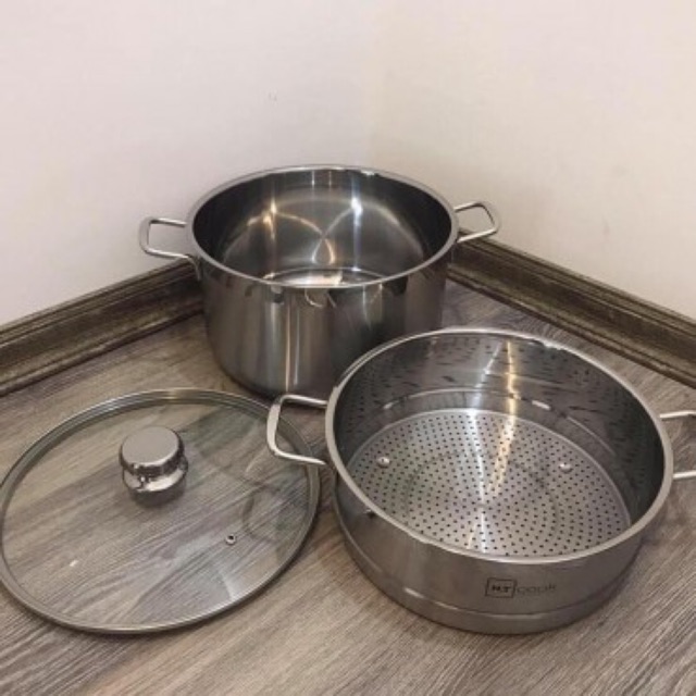Bộ nồi hấp xửng HTkoock cao cấp 26cm