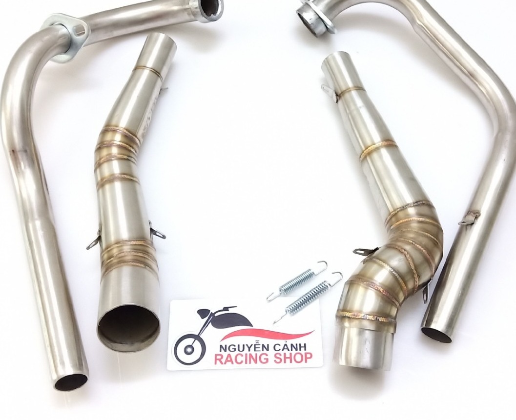 cổ pô 2 khúc wave sirius exciter raider winner sonic