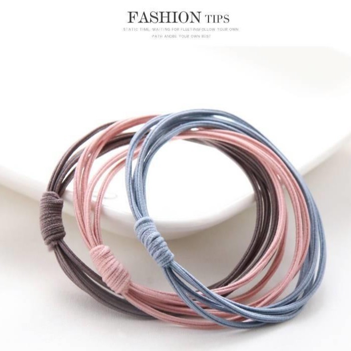 [COMBO 10 SỢI] Thun cột tóc / Chun cột tóc style Hàn Quốc mix đủ màu, bền đẹp