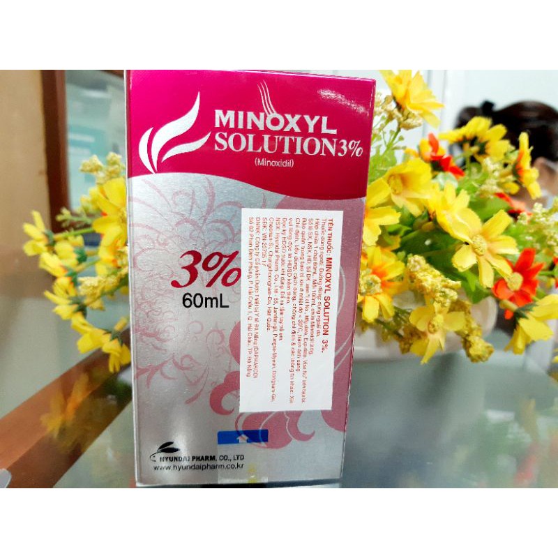 Xịt ngừa rụng tóc hói kích thích mọc tóc Minoxyl Solution 3% (60ml)