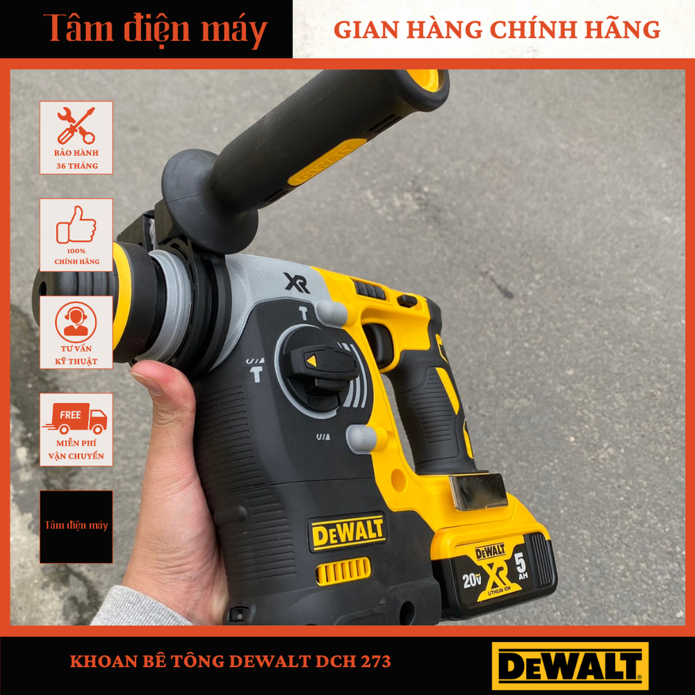 Máy Khoan Bê tông DeWALT DCH 273