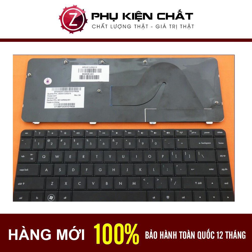 Bàn phím cho laptop hp compaq presario cq42 hp g42-bảo hành toàn quốc 12 tháng!