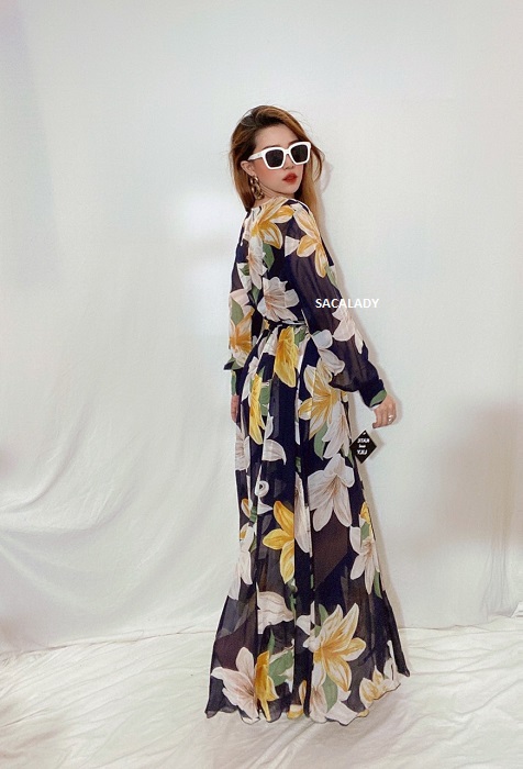 Đầm Maxi Kate And Lily Bông Vàng - 3850
