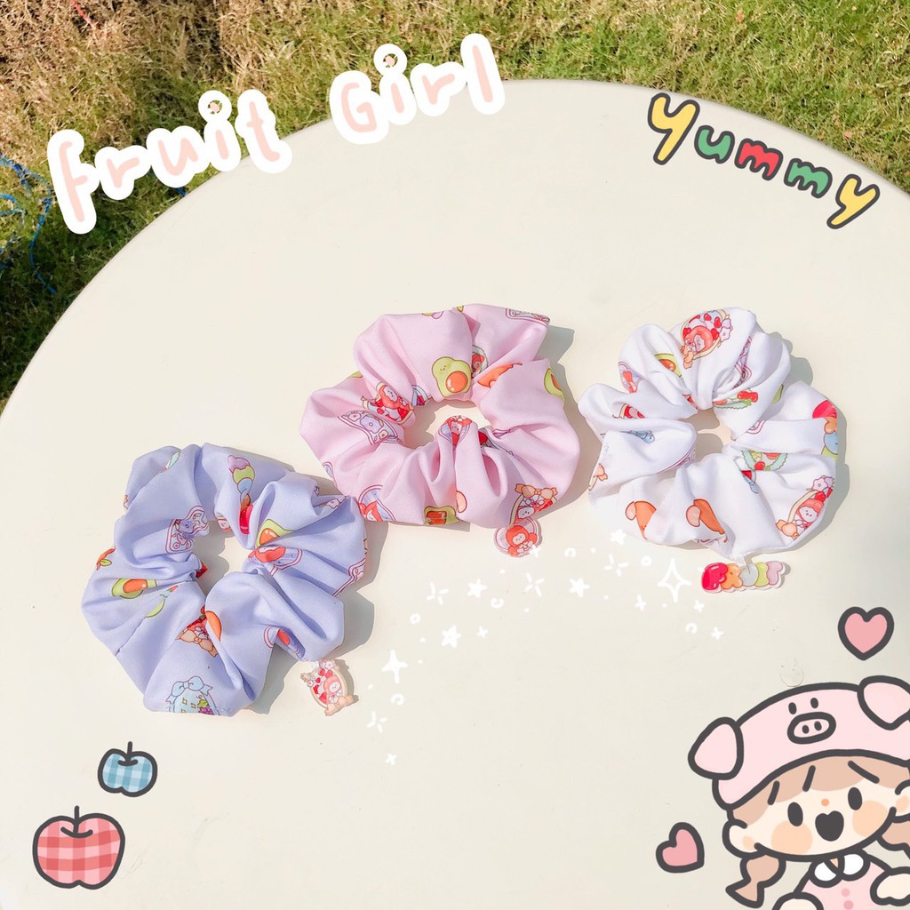 [ATKSHOP] Cột tóc Scrunchies Fruit Girl dễ thương