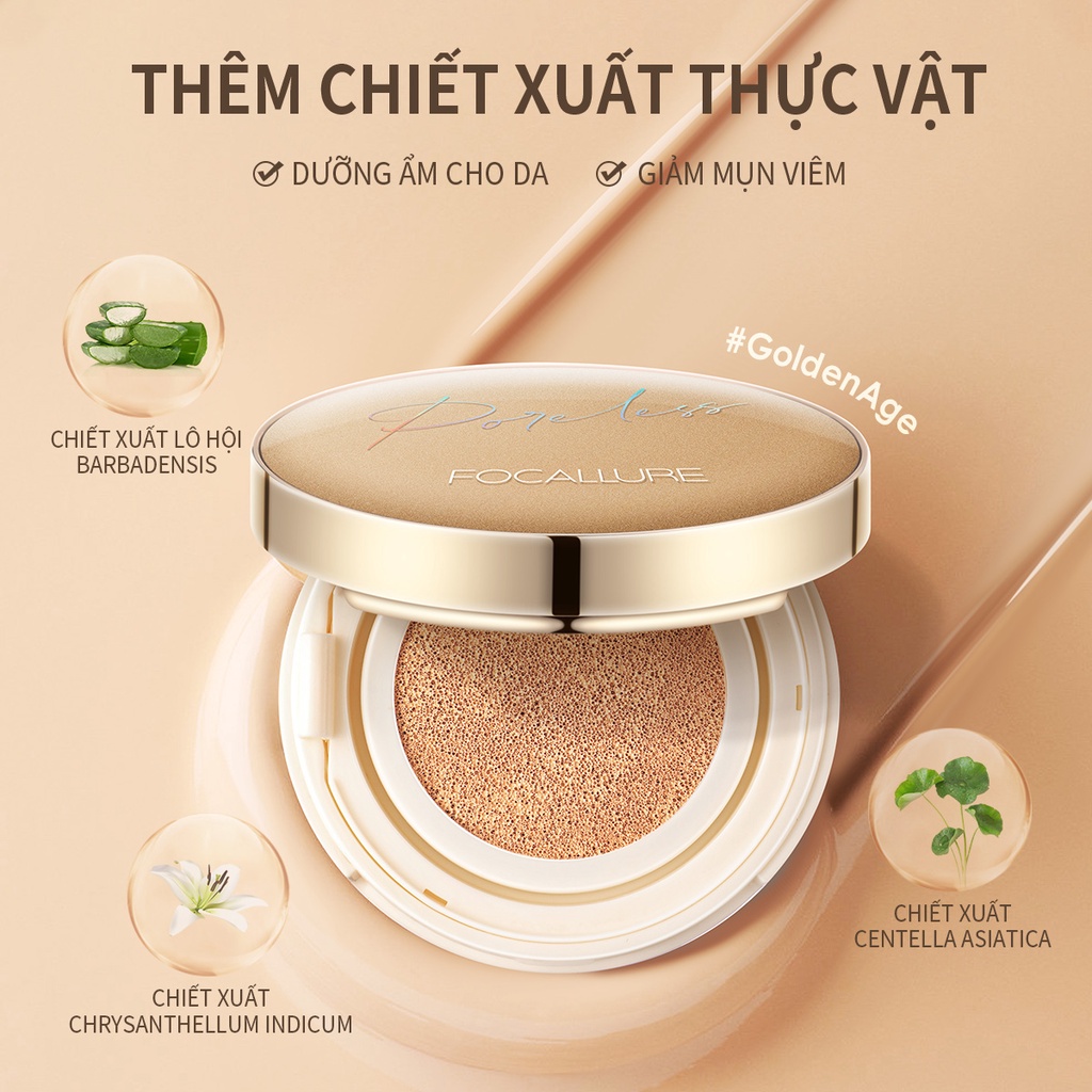 FA198 Phấn nước BB Cushion Focallure GoldenAge 12g