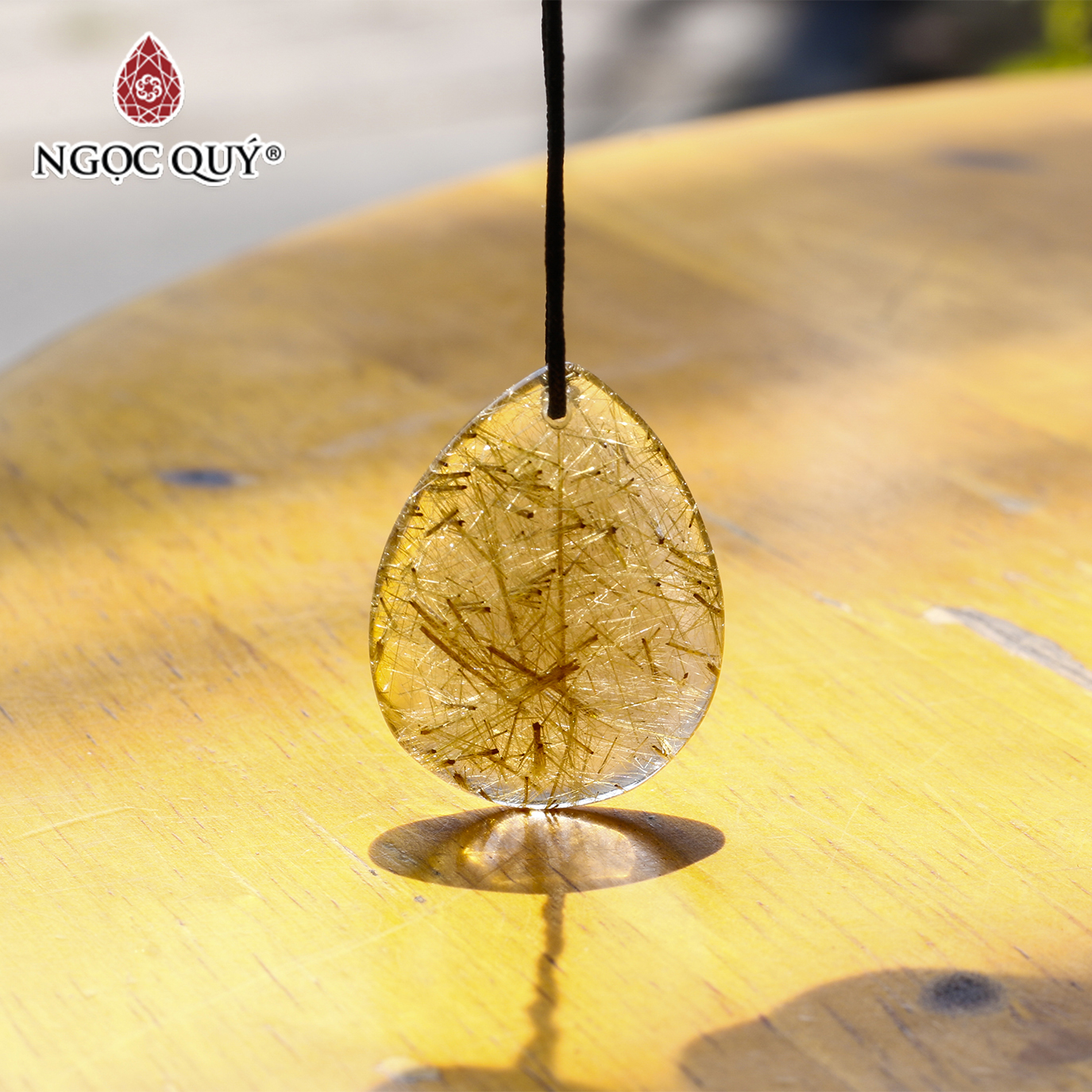 [HCM]Mặt dây chuyền thạch anh tóc - Ngọc Quý Gemstones