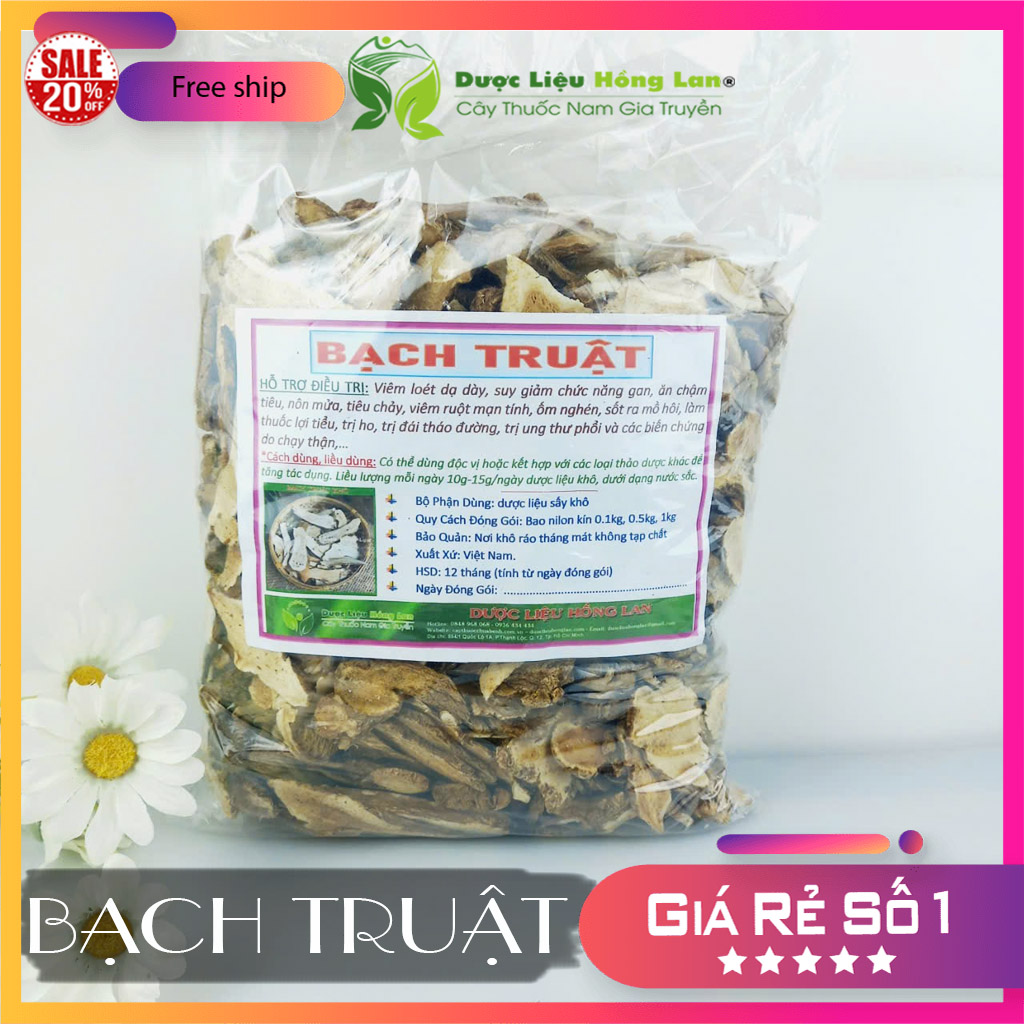 [FreeshipMAX] ✅[THƯỢNG HẠNG] 100g Bạch Truật đẹp loại 1 - (Hàng chính hãng)