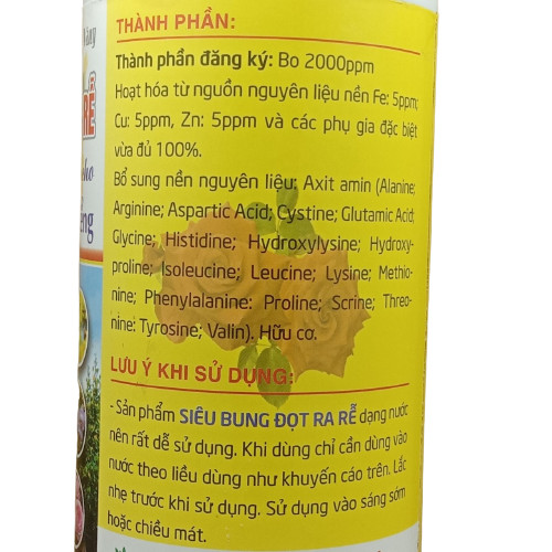 Siêu bung đọt Biomax ra rễ mai vàng (chai 1 lít)