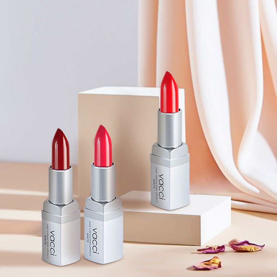 Son lì dưỡng môi cao cấp Vacci Matte Lipstick (son lỗi không chữ)