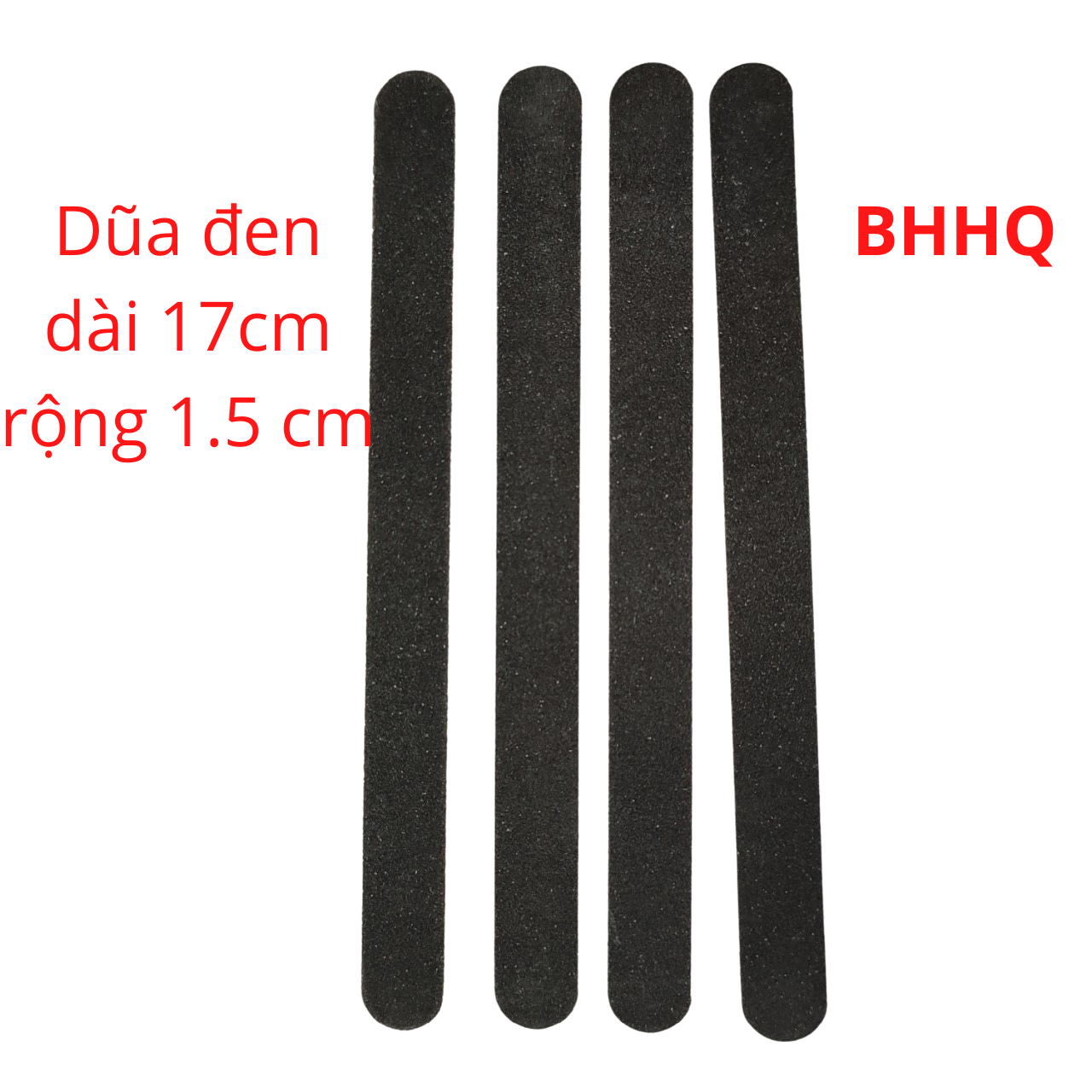 Combo 10  cây dũa móng tay,móng chân 2 mặt màu đen.